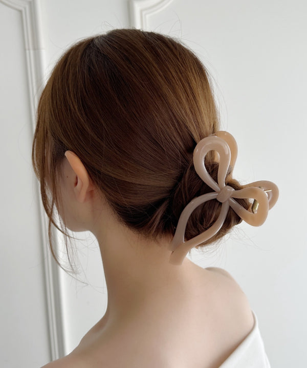 リボンモチーフヘアクリップ | SW4251011 | ピンク