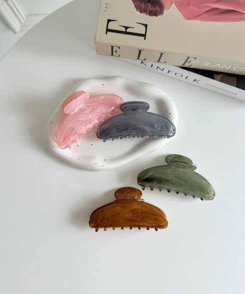ワンカラーべっ甲ヘアクリップ | SW4251012 | ブラウン