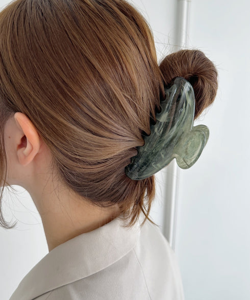 ワンカラーべっ甲ヘアクリップ | SW4251012 | グリーン