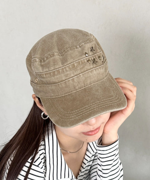 スタッズワークキャップ | BA5256008 | ベージュ