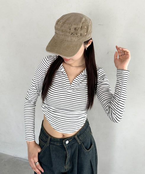 スタッズワークキャップ | BA5256008 | ベージュ