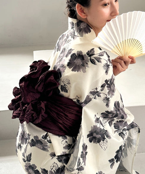 選べる7柄展開 1人で着られる浴衣2点セット(浴衣/帯) セパレート浴衣 かんたん二部式浴衣セット | MD2252056 | その他1