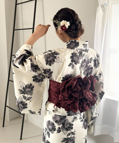 選べる7柄展開 1人で着られる浴衣2点セット(浴衣/帯) セパレート浴衣 かんたん二部式浴衣セット | MD2252056 | その他1