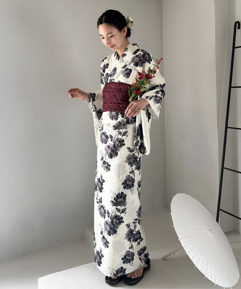 選べる7柄展開 1人で着られる浴衣2点セット(浴衣/帯) セパレート浴衣 かんたん二部式浴衣セット | MD2252056 | その他1