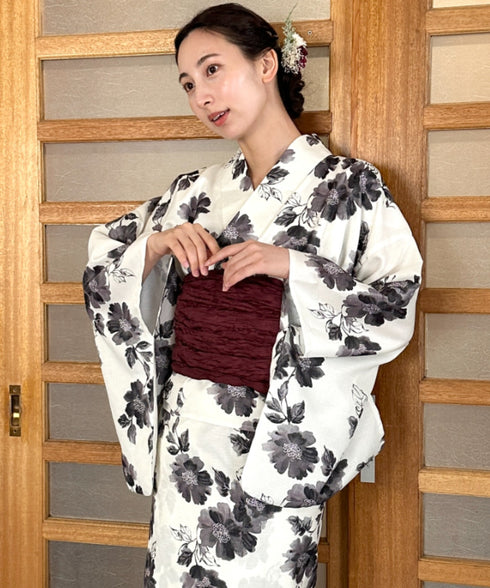 選べる7柄展開 1人で着られる浴衣2点セット(浴衣/帯) セパレート浴衣 かんたん二部式浴衣セット | MD2252056 | その他1