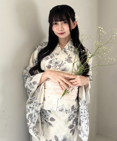 選べる7柄展開 1人で着られる浴衣2点セット(浴衣/帯) セパレート浴衣 かんたん二部式浴衣セット | MD2252056 | その他2