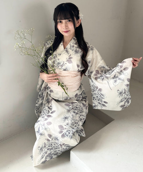 選べる7柄展開 1人で着られる浴衣2点セット(浴衣/帯) セパレート浴衣 かんたん二部式浴衣セット | MD2252056 | その他2