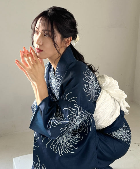 選べる7柄展開 1人で着られる浴衣2点セット(浴衣/帯) セパレート浴衣 かんたん二部式浴衣セット | MD2252056 | その他5