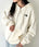 THE NORTH FACE(ザ・ノースフェイス)/ワンポイント ロゴ刺繍 ジップパーカー フーディ/M'S CORE HOOD ZIP UP | IM2253016 | クリーム
