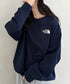 THE NORTH FACE(ザ・ノースフェイス)/ワンポイント ロゴ刺繍 スウェット サイズ展開豊富 大きめサイズあり/M'S CORE SWEATSHIRTS | IM2253018 | ネイビー
