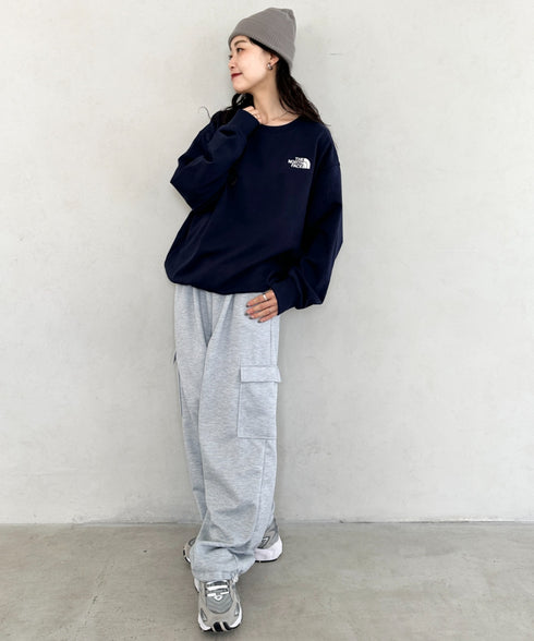 THE NORTH FACE(ザ・ノースフェイス)/ワンポイント ロゴ刺繍 スウェット サイズ展開豊富 大きめサイズあり/M'S CORE SWEATSHIRTS | IM2253018 | ネイビー