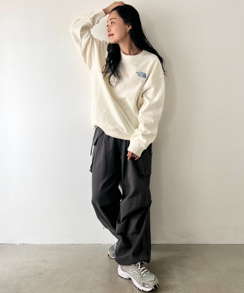THE NORTH FACE(ザ・ノースフェイス)/バックプリント ロゴ ルーズフィット スウェット/M'S BOSQUE SWEATSHIRTS | IM2253019 | クリーム