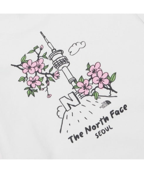 THE NORTH FACE(ザ・ノースフェイス)/バックプリント コットン スウェット クルーネック 大きめサイズあり/M'S SEOUL FOUR SEASONS SWEATSHIRTS | IM2253020 | オフホワイト