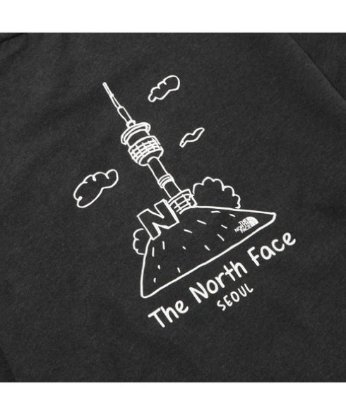 THE NORTH FACE(ザ・ノースフェイス)/バックプリント コットン スウェット クルーネック 大きめサイズあり/M'S SEOUL FOUR SEASONS SWEATSHIRTS | IM2253020 | チャコールグレー