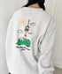THE NORTH FACE(ザ・ノースフェイス)/バックプリント コットン スウェット クルーネック 大きめサイズあり/M'S SEOUL FOUR SEASONS SWEATSHIRTS | IM2253020 | グレー