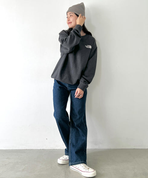 THE NORTH FACE(ザ・ノースフェイス)/バックプリント コットン スウェット クルーネック 大きめサイズあり/M'S SEOUL FOUR SEASONS SWEATSHIRTS | IM2253020 | チャコールグレー