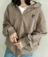 THE NORTH FACE(ザ・ノースフェイス)/ESSENTIAL HOOD ZIP UP/ワンポイント ロゴ ジップパーカー フーディ タックデザイン | IM2253021 | ブラウン