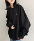 THE NORTH FACE(ザ・ノースフェイス)/ワンポイント ロゴ スウェット サイズ展開豊富 大きめサイズあり/ESSENTIAL SWEATSHIRTS | IM2253022 | ブラック
