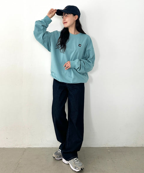 THE NORTH FACE(ザ・ノースフェイス)/ワンポイント ロゴ スウェット サイズ展開豊富 大きめサイズあり/ESSENTIAL SWEATSHIRTS | IM2253022 | グリーン