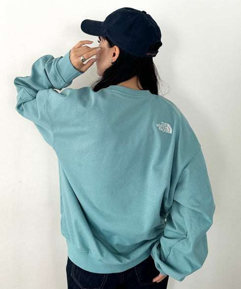 THE NORTH FACE(ザ・ノースフェイス)/ワンポイント ロゴ スウェット サイズ展開豊富 大きめサイズあり/ESSENTIAL SWEATSHIRTS | IM2253022 | グリーン