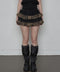 SETUPEXE(セットアップイーエックスイー)/レース フリル チュチュ ティアード ミニ スカパン/TUTU MIX SKRIT PANTS | AT2253028 | レオパード