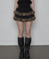 SETUPEXE(セットアップイーエックスイー)/レース フリル チュチュ ティアード ミニ スカパン/TUTU MIX SKRIT PANTS | AT2253028 | レオパード