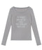 ROCKCAKE(ロックケーキ)/シアー ロゴ ラウンドネック トップス/Funk Mesh Top | AT2253035 | グレー