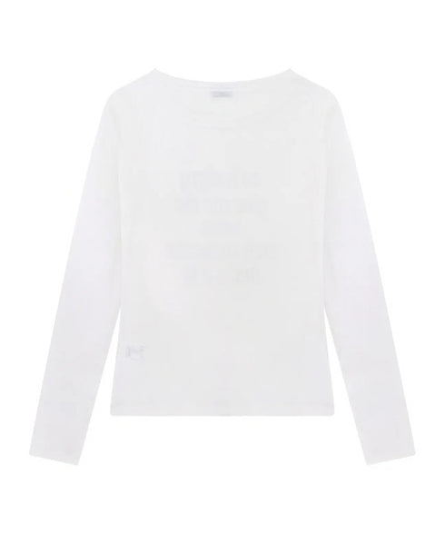 ROCKCAKE(ロックケーキ)/シアー ロゴ ラウンドネック トップス/Funk Mesh Top | AT2253035 | アイボリー