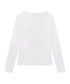 ROCKCAKE(ロックケーキ)/シアー ロゴ ラウンドネック トップス/Funk Mesh Top | AT2253035 | アイボリー