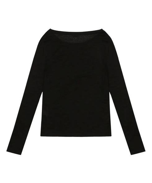 ROCKCAKE(ロックケーキ)/シアー ロゴ ラウンドネック トップス/Funk Mesh Top | AT2253035 | ブラック