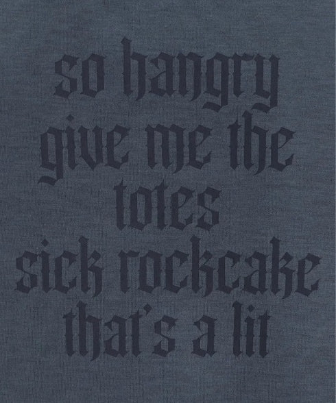 ROCKCAKE(ロックケーキ)/シアー ロゴ ラウンドネック トップス/Funk Mesh Top | AT2253035 | チャコールグレー