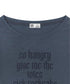 ROCKCAKE(ロックケーキ)/シアー ロゴ ラウンドネック トップス/Funk Mesh Top | AT2253035 | チャコールグレー