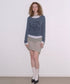 ROCKCAKE(ロックケーキ)/シアー ロゴ ラウンドネック トップス/Funk Mesh Top | AT2253035 | チャコールグレー