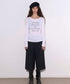 ROCKCAKE(ロックケーキ)/シアー ロゴ ラウンドネック トップス/Funk Mesh Top | AT2253035 | アイボリー
