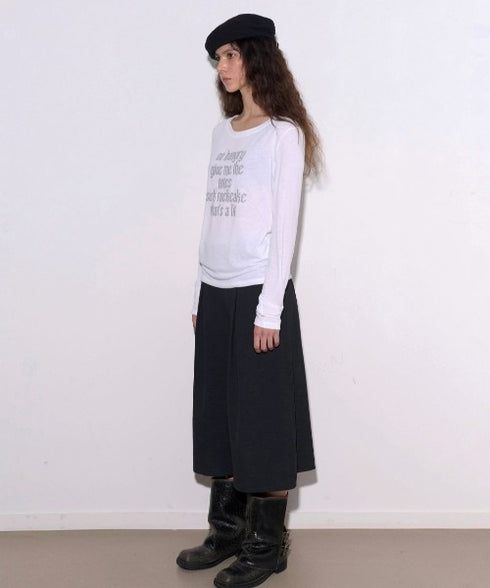 ROCKCAKE(ロックケーキ)/シアー ロゴ ラウンドネック トップス/Funk Mesh Top | AT2253035 | アイボリー