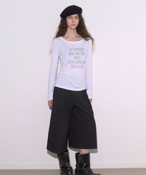 ROCKCAKE(ロックケーキ)/シアー ロゴ ラウンドネック トップス/Funk Mesh Top | AT2253035 | アイボリー