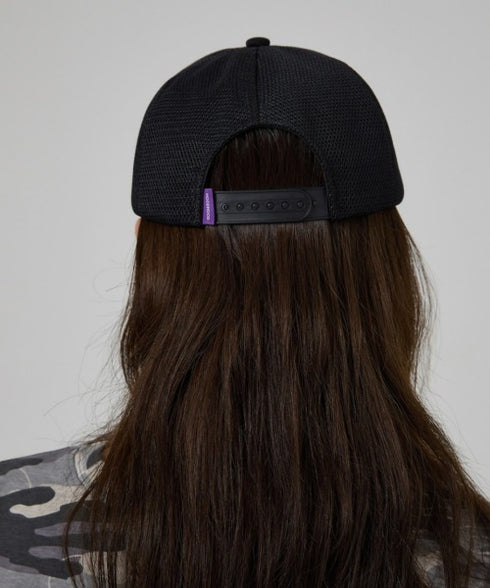 HOODHOOD(フッドフッド)/スタッズ メッシュ トラッカーキャップ 帽子/888 Mesh Trucker Cap | AT5253036 | ブラック