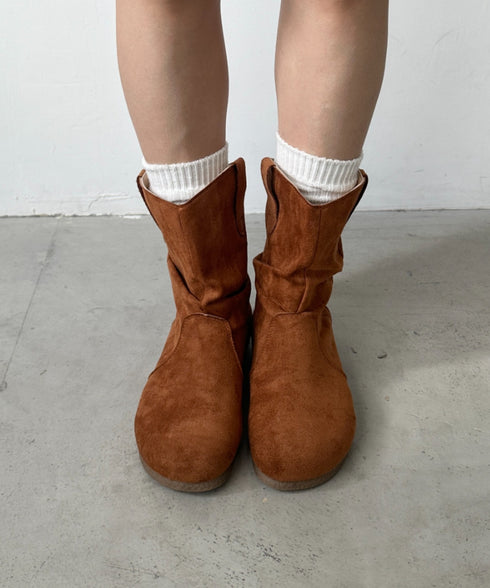 フェイクスウェードショートブーツ | CL3256015 | キャメル