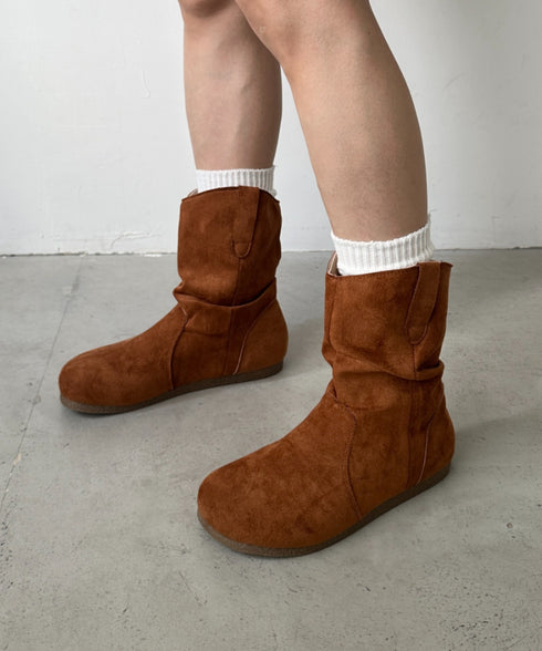 フェイクスウェードショートブーツ | CL3256015 | キャメル