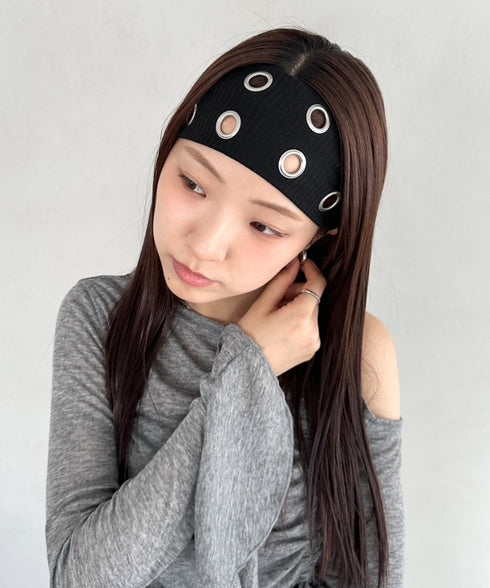 アイレットヘアバンド | BA6256009 | ブラック