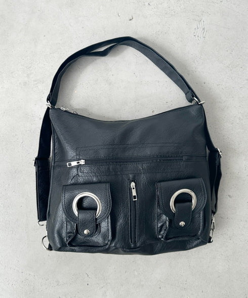 ダブルポケット3wayショルダーバッグ | BA1256010 | ブラック