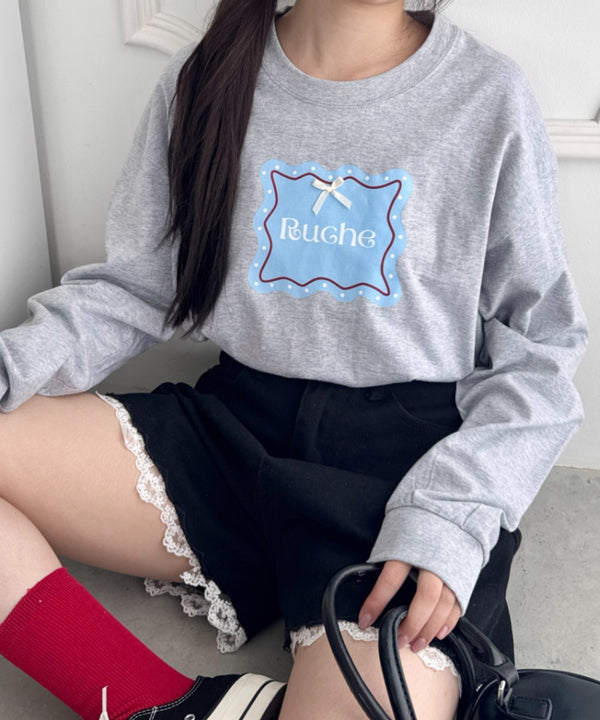 ウェーブロゴリボンTシャツ | SL2256057 | グレー