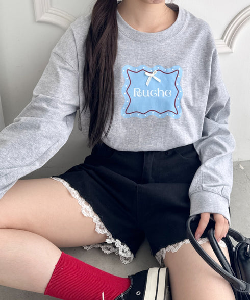 ウェーブロゴリボンTシャツ | SL2256057 | グレー