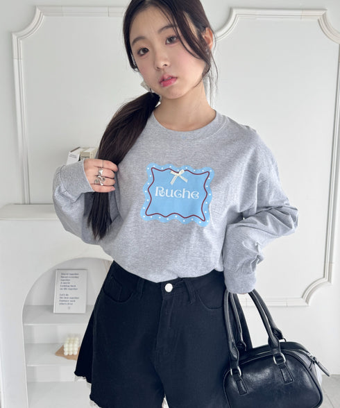 ウェーブロゴリボンTシャツ | SL2256057 | グレー