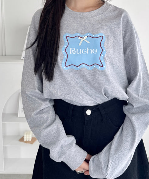 ウェーブロゴリボンTシャツ | SL2256057 | グレー