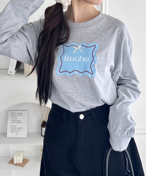 ウェーブロゴリボンTシャツ | SL2256057 | グレー
