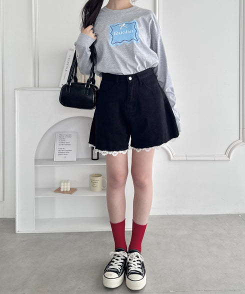 ウェーブロゴリボンTシャツ | SL2256057 | グレー