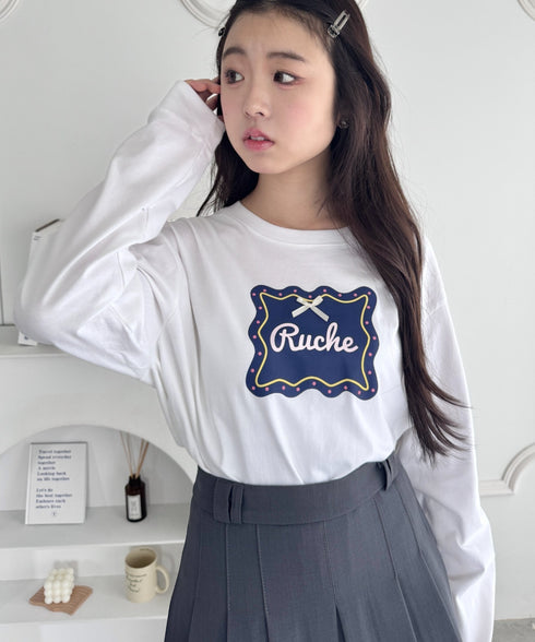 ウェーブロゴリボンTシャツ | SL2256057 | ホワイト系その他