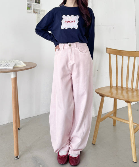 ウェーブロゴリボンTシャツ | SL2256057 | ネイビー