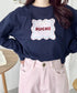 ウェーブロゴリボンTシャツ | SL2256057 | ネイビー